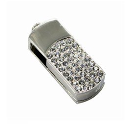 Pen drive USB 32GB - joias de prata com pedras