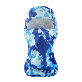 Maskáčové ninja kukly na ochranu tváre UNISEX - farba modrá