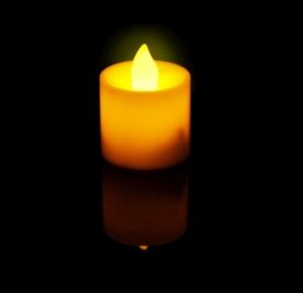 Lilin Flameless LED dengan denyut - oranye
