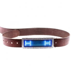 Led belt buckle - Blue diamond