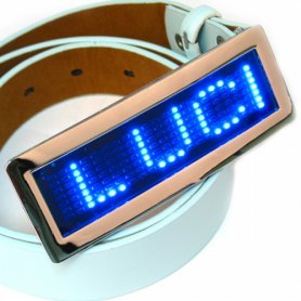 Led opasek - Blue metalic