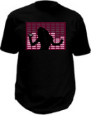 T-shirt Led - MP3 Girl