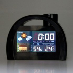 Reloj despertador con una función de estación meteo