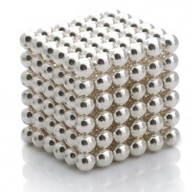 Magnetische ballen - 5 mm zilver
