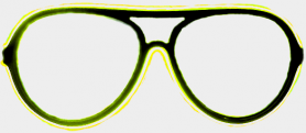 Неонске наочаре - жуте