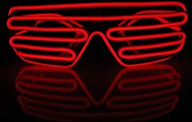 Lunettes de grille LED - Rouge