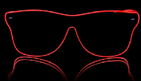 แว่นตาส่องแสงสไตล์ Way Ferrer - สีแดง