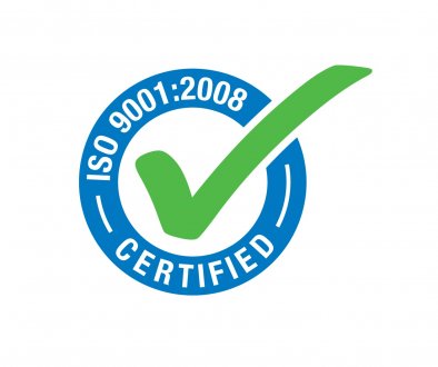 Vi har fått: kvalitetscertifikat EN ISO 9001: 2008