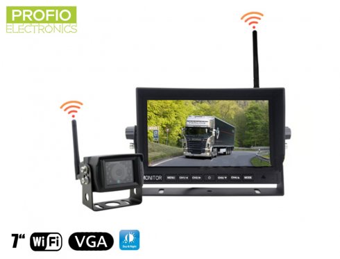 Parking voiture caméra set - WiFi 7 "LED moniteur + caméra WiFi