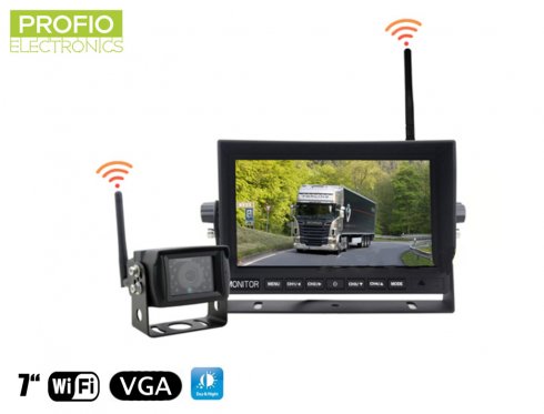 Parking car camera set - WiFi 7" LED monitor + WiFi camera