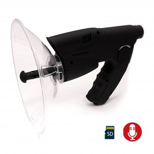 Professional remote listening device with sound recording up to 100 m + monocular