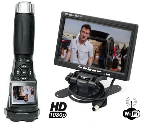 Wifi kamera v bliskavici FULL HD + 7 "LCD monitor Wifi