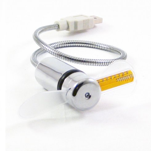 Ανεμιστήρας USB με ρολόι LED