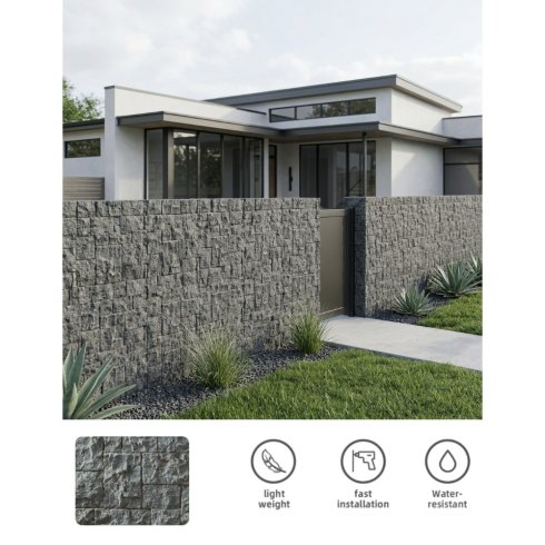 Facade / Wall / Masonry - 3D PU Fake Chipped Stone - ZILO | Cool Mania