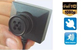 Micro registratore nascosto per spiare con telecamera a forma di bottone Full HD