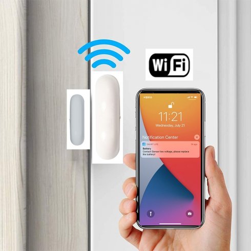 Senzor otevření dveří / okna / skříně - Mini Wifi smart senzor pohybu