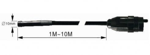 3 m hattyúnyak - 6,8 mm-es cső + 10 mm len