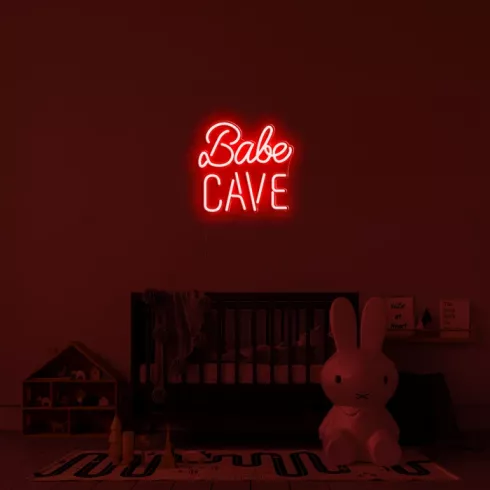 Letreros LED 3D en la pared para el interior - Babe cave 50 cm