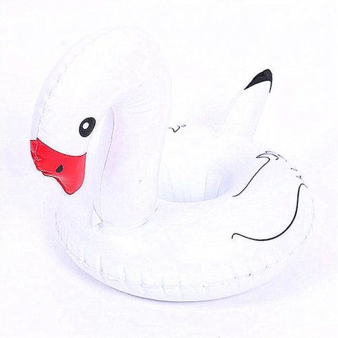 Inflatable floating cup holder - Swan