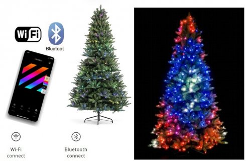 แอพควบคุมต้นคริสต์มาส SMART 2,3m - LED Twinkly Tree - 400 ชิ้น RGB + W + BT + Wi-Fi