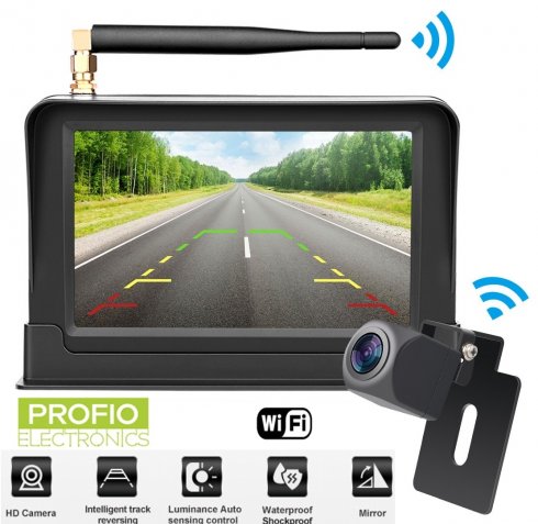 Recreatie roltrap Ontslag Wireless parking camera set: 5" monitor + mini rear camera (IP68) | Cool  Mania