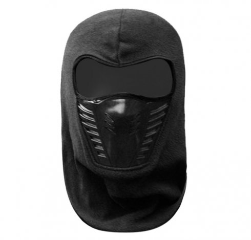 Slidinėjimo balaclava žiemai (snieglentė, sniego motociklas) - „Black Ninja“