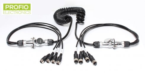 Câble d'interconnexion pour caméras inversées pour remorques et semi-remorques