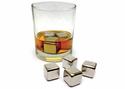 Elegant ice cubes made of stainless steel