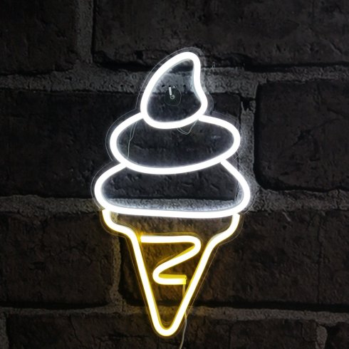 لوحة اشارة LED ايس كريم للدعاية والاعلان