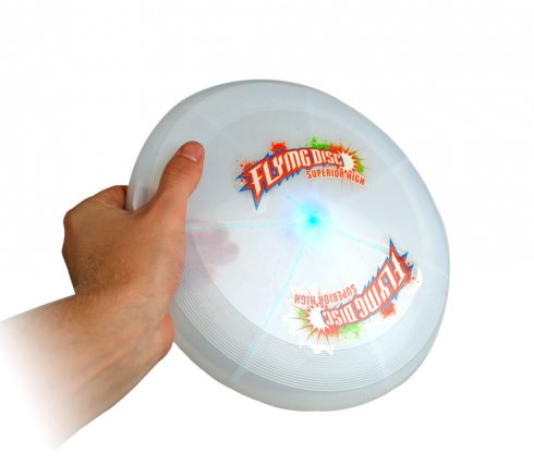 Frisbee - létající talíř LED svítící 7 RGB barev