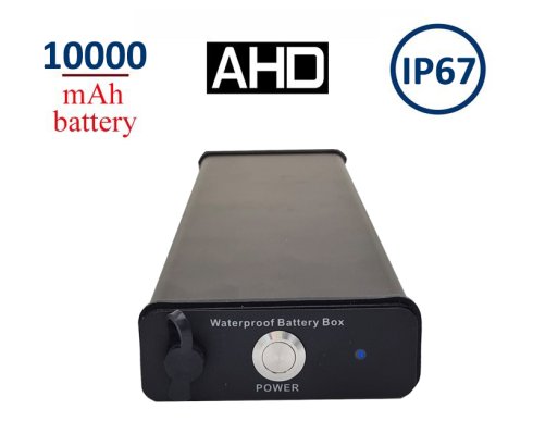 Eksternt batteri 10000 mAh for AHD-ryggekameraer med 4 PIN-koder med IP67