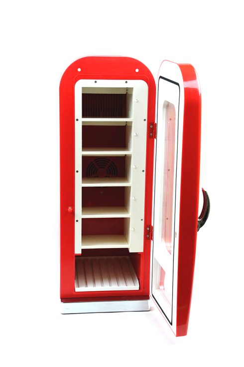 容量18L / 10缶の自動販売機のスタイルのレトロ冷蔵庫 | Cool Mania