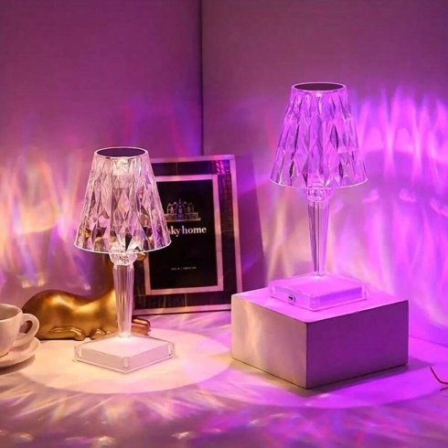 クリスタル テーブル ランプ LED アクリル タッチ ライト カラフル RGB クリスタル テーブル ランプ LED アクリル タッチ ライト カラフル RGB