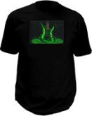 T-shirt sensitif suara - Gitar hijau