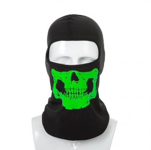 Ghost balaclava Skull - skræmmende elastisk ansigtsmaske