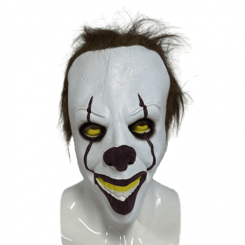 Maschera da clown - per bambini e adulti per Halloween o Carnevale