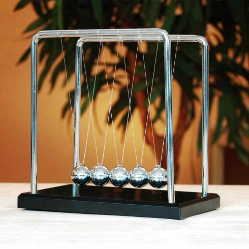 Newton's cradle pendulum balls - балансиращи люлеещи се магнитни метални топки