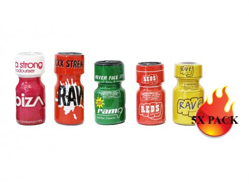 Poppers PACK EXTRA - 5x MIX