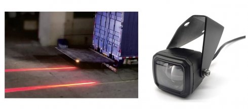 Sikkerhet Lineært LED-lys for gaffeltrucker med vipperampe 10W (2 x 5W) + IP67 vanntett deksel - 2 stk.