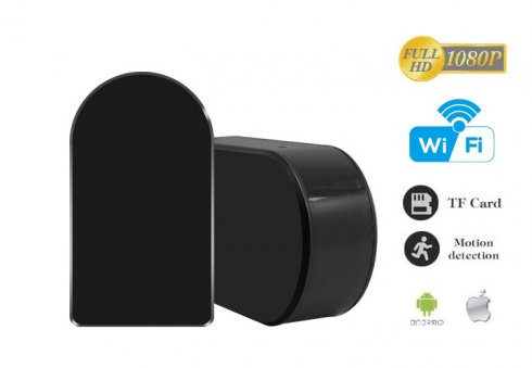 Wifi spy Full HD kamera dengan lensa berputar mendatar 180 °