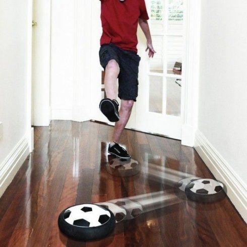 Flat soccer ball - Ground air balls with 18,5 cm diameter