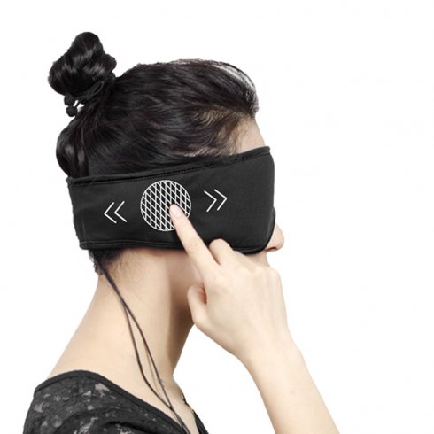 Maska na spaní s vestavěnými sluchátky - Monitoring spánku