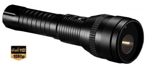 LED-Taschenlampe mit versteckter FULL HD-Kamera