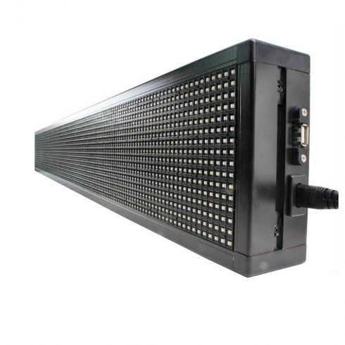 Pannello LED Flessibile 59,5x12 Cm, Programmabile Via Bluetooth, RGB, Scrolling, Con Telecomando E Cavo USB, IP65, Per Auto E Decorazioni - copertina