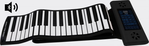 Roll up fortepianowa podkładka silikonowa z 88 klawiszami + głośnikami Bluetooth