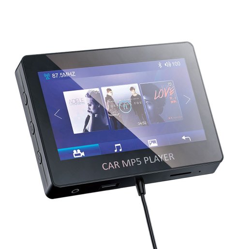 MP5 カー プレーヤー 4.3 インチ ディスプレイ Bluetooth 5.0 - ビデオ