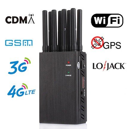 携帯電話信号ジャマー - GSM Wi-Fiブロッカー 8アンテナ 4G/3G 携帯電話信号ジャマー - GSM Wi-Fiブロッカー 8アンテナ 4G/3G