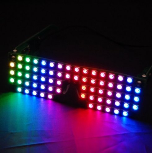 RGB LED πάρτι με διάφορα κινούμενα σχέδια