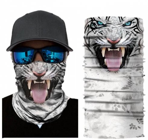 Foulards multifonctionnels animaux sur le visage ou la tête - TIGRE