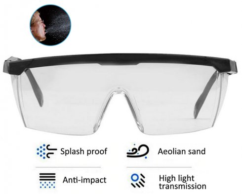 Safety Goggles Protect From Wind Virus Spread & Special Works Sand 